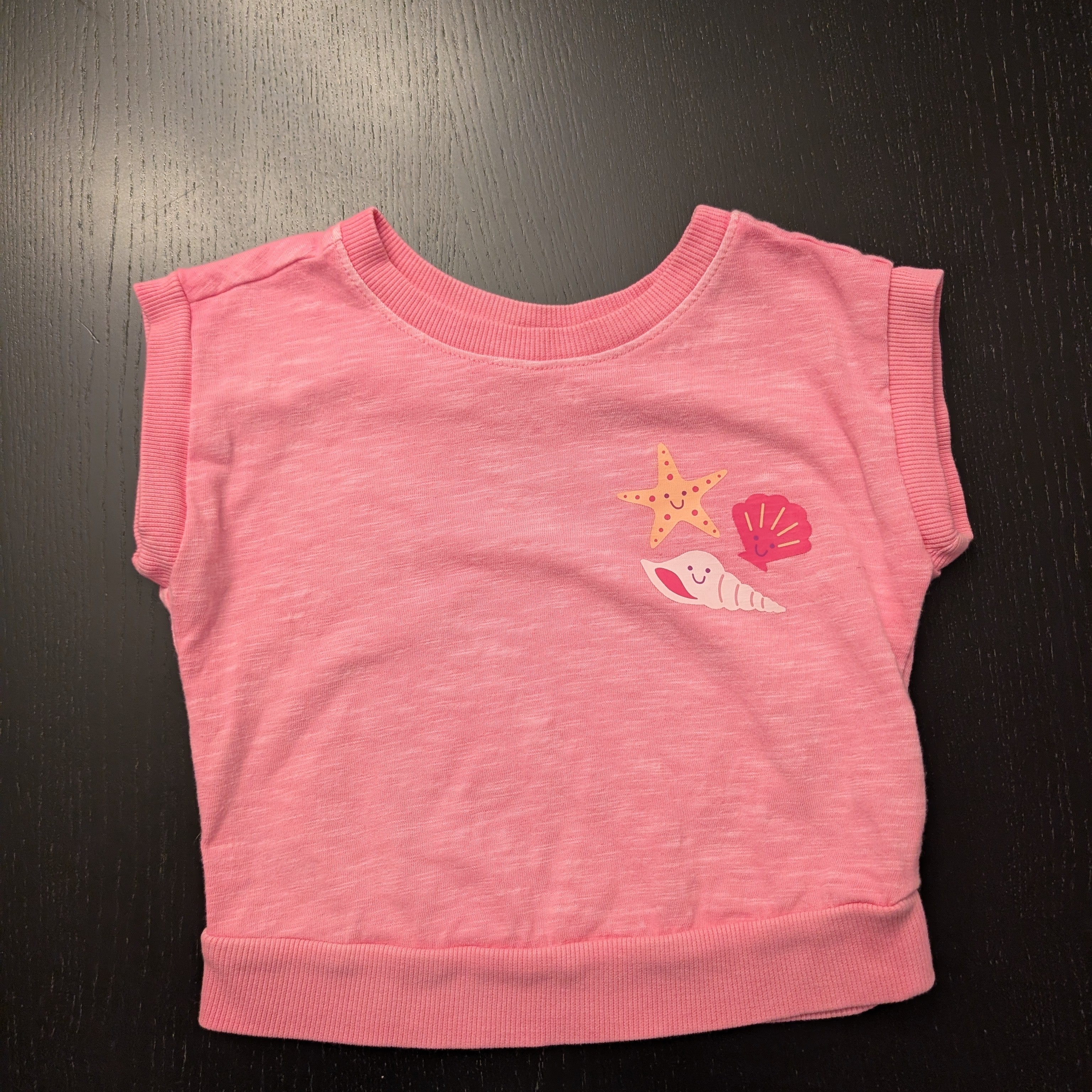 3 For $12 Cat & Jack Pink Seashell Starfish Tee